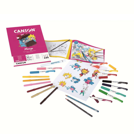 Conjunto GIOTTO Art Lab Mangá - Papelaria Encantada