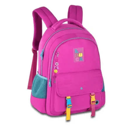 Conjunto Mochila + Lancheira + Estojo Rosa Luluca - Papelaria Encantada