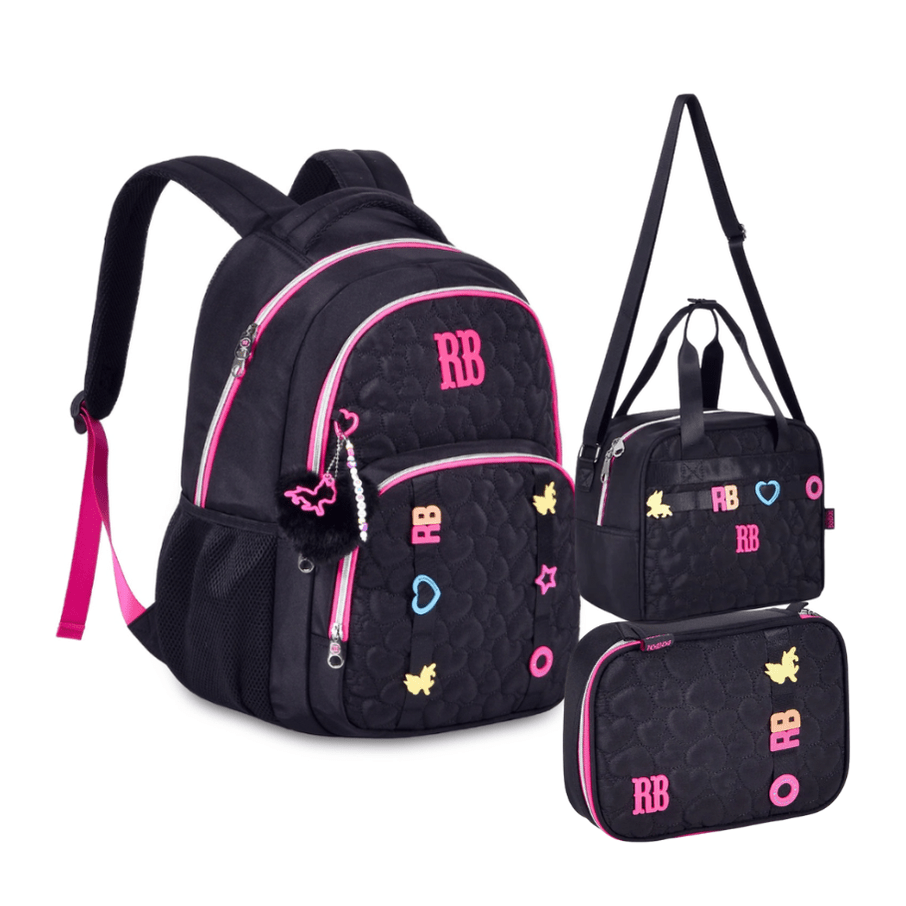 Conjunto Rebecca Bonbon Preto - Papelaria Encantada