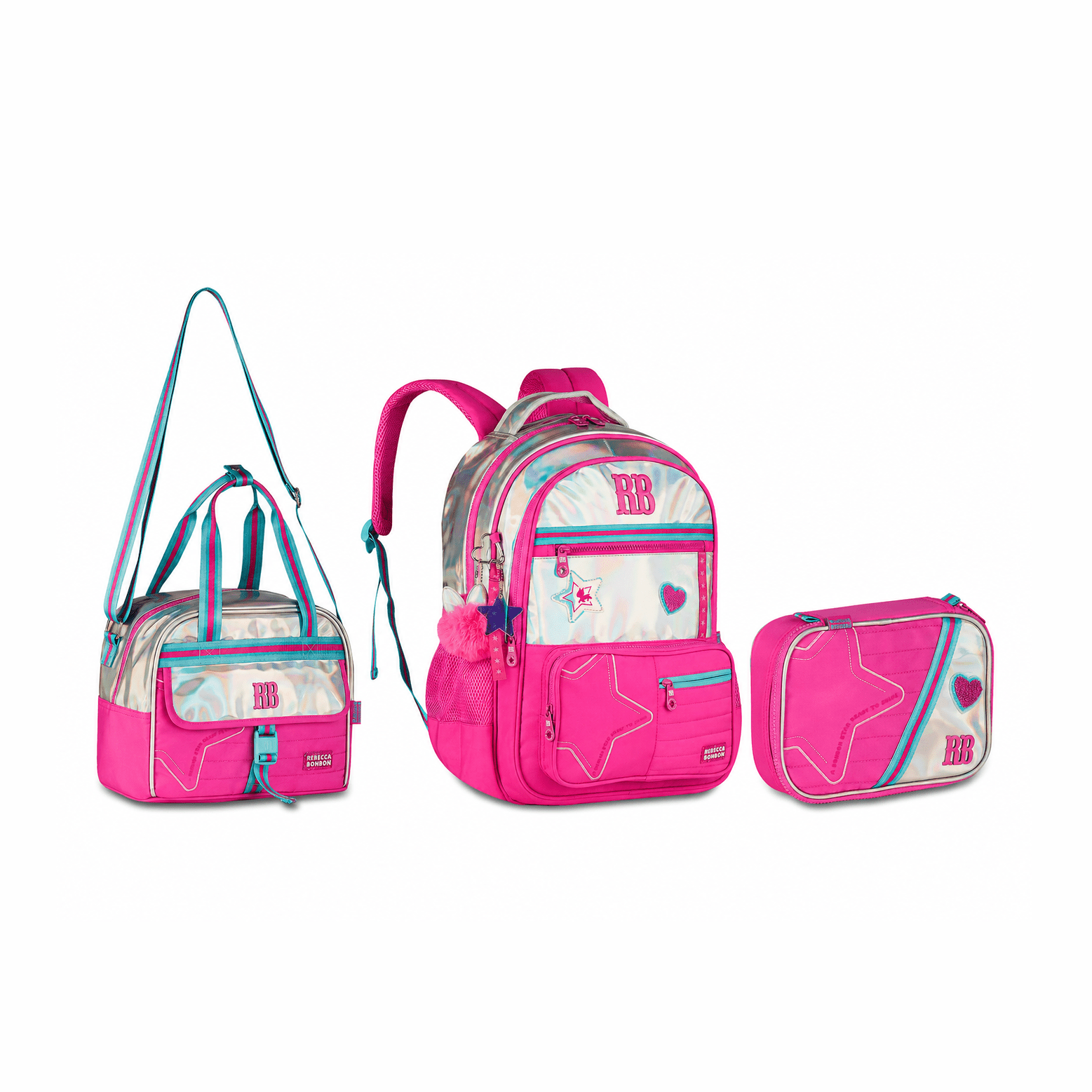 Conjunto Rebecca BonBon Rosa - Papelaria Encantada