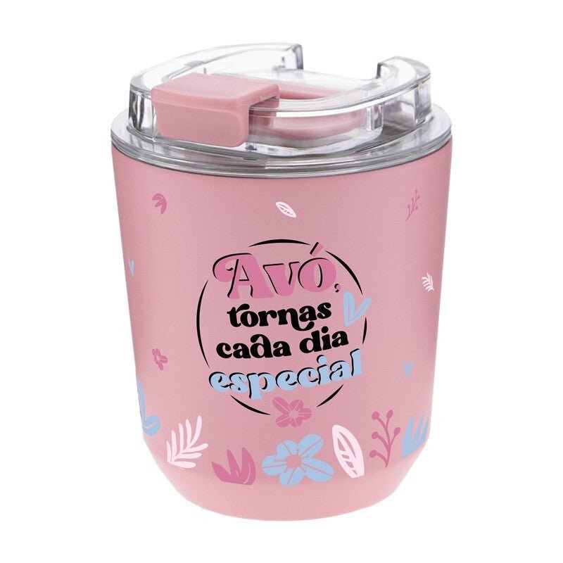 Copo térmico 280ML - Avó tornas cada dia especial - Papelaria Encantada