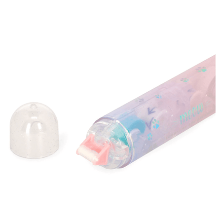 Corretor de fita e cola 2 em 1 Gato meow Legami - Papelaria Encantada