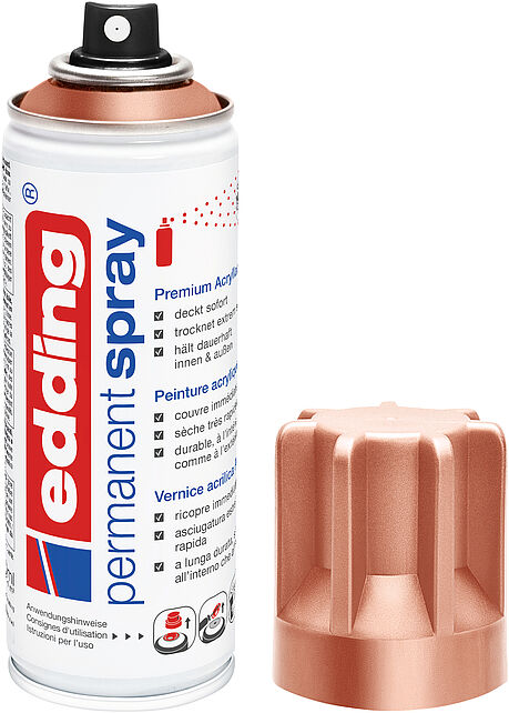 Spray acrílico permanente edding 5200 de 200 ml Cobre Mate