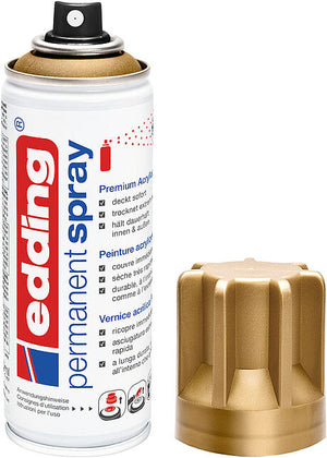 Spray acrílico permanente edding 5200 de 200 ml Ouro Rico