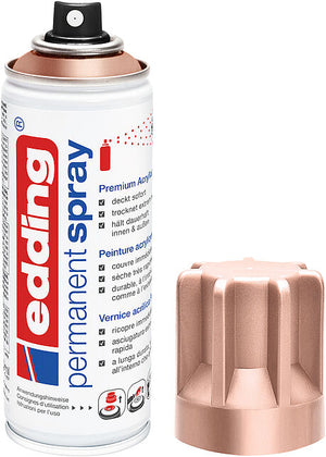 Spray acrílico permanente edding 5200 de 200 ml Ouro Rosa Mate