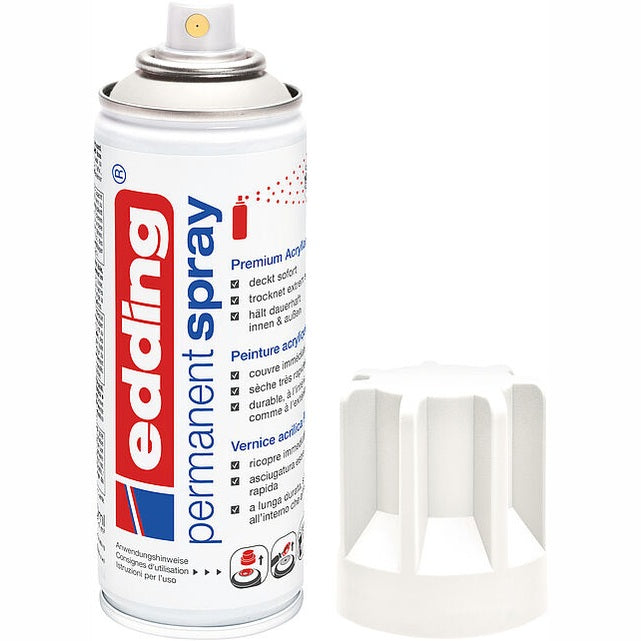 Spray acrílico permanente edding 5200 de 200 ml Branco Tráfego