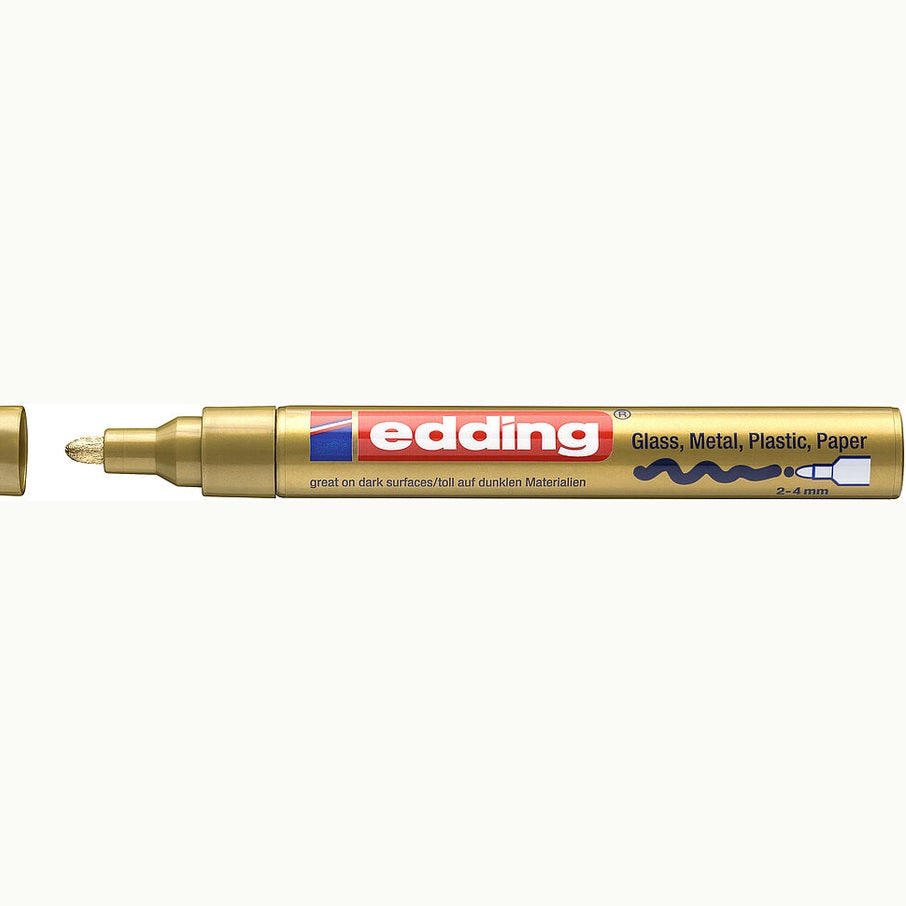 Marcador Edding 750 2–4 mm – Dourado