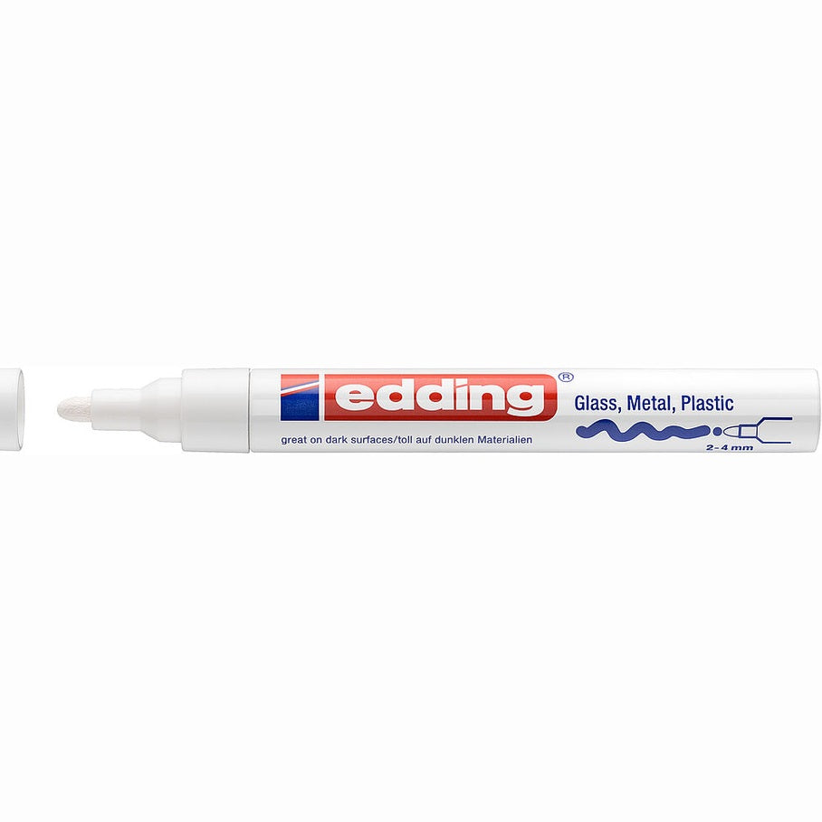 Marcador Edding 750 2–4 mm – Branco