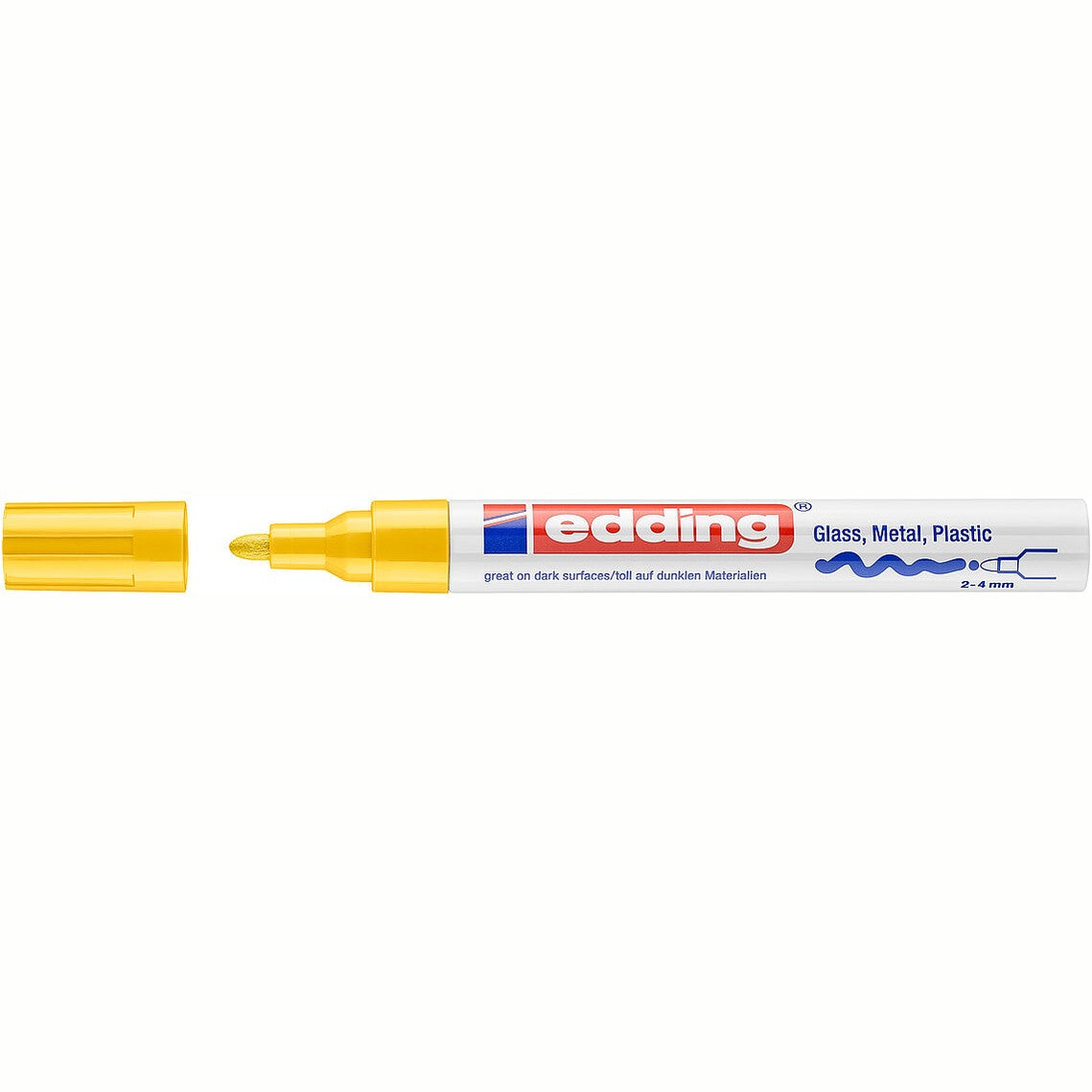 Marcador Edding 750 2–4 mm – Amarelo