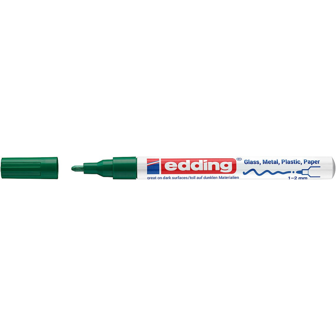 Marcador Edding 751 1–2 mm – Verde