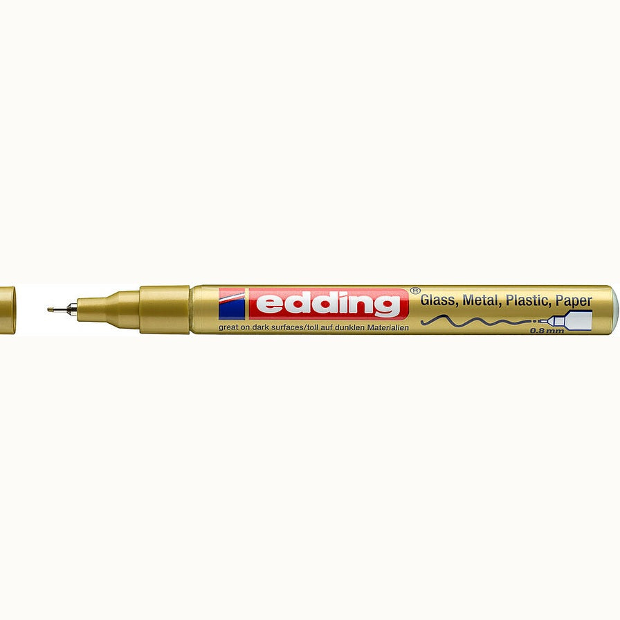 Marcador Edding 780 0,8 mm – Dourado