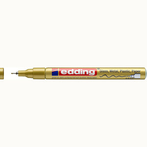 Marcador Edding 780 0,8 mm – Dourado