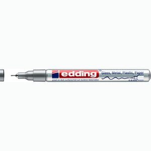 Marcador Edding 780 0,8 mm – Prateado