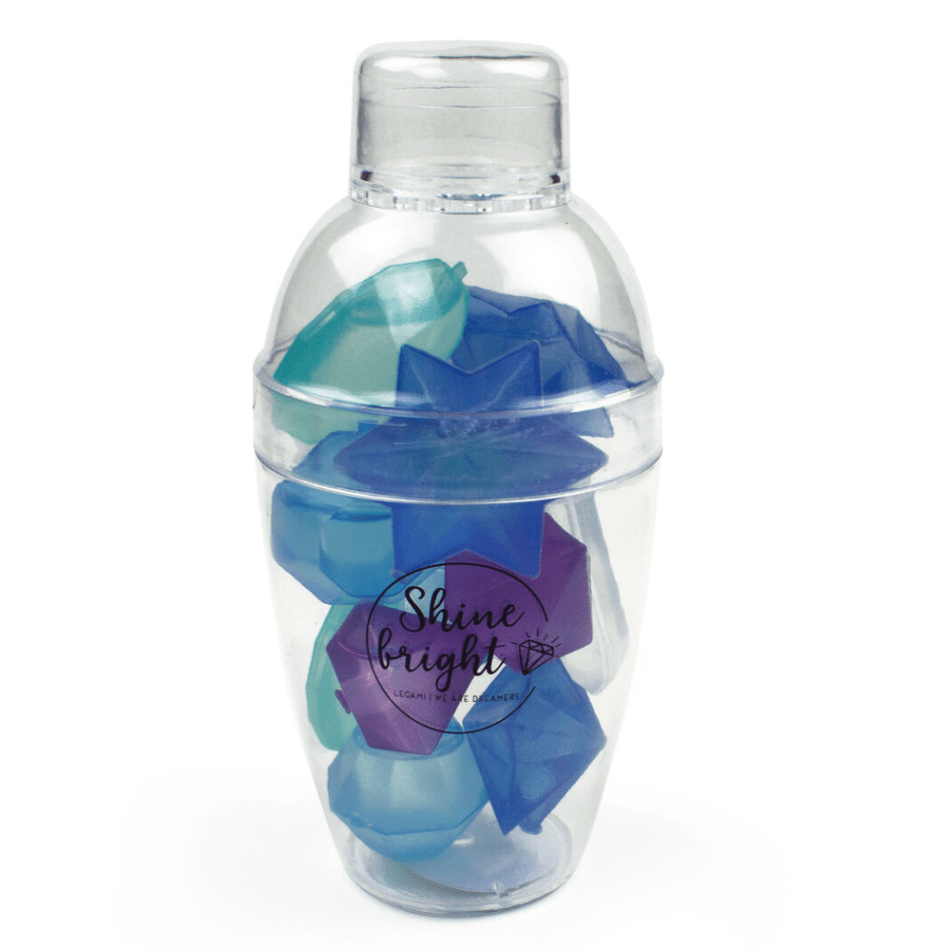 Cubos de gelo reutilizáveis - Diamantes multicoloridos - Legami - Papelaria Encantada