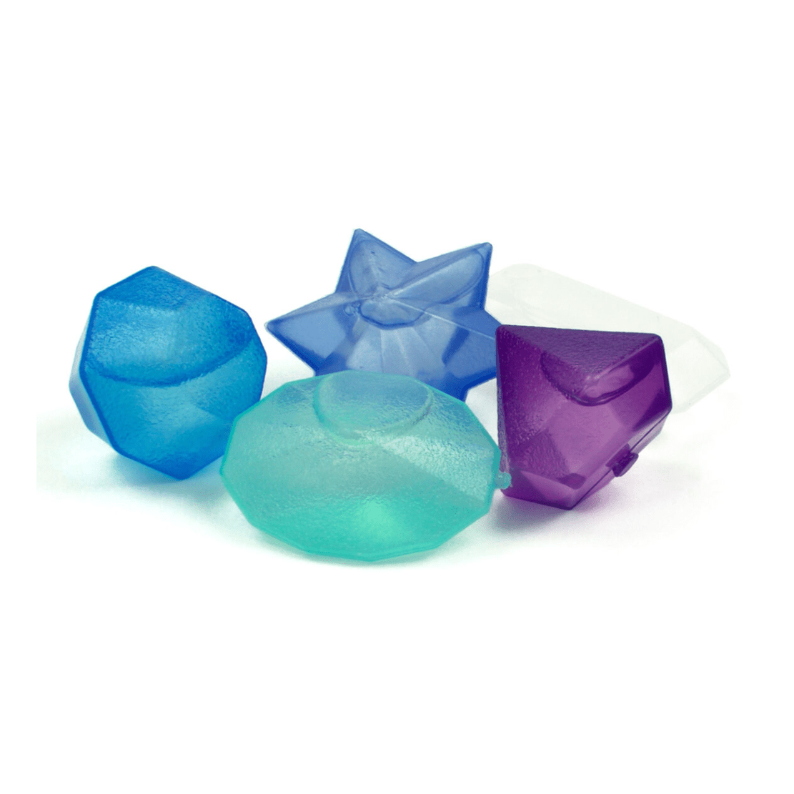 Cubos de gelo reutilizáveis - Diamantes multicoloridos - Legami - Papelaria Encantada