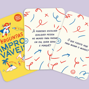Desbloqueadores de conversa - Perguntas Improváveis - The Happy Gang - Papelaria Encantada