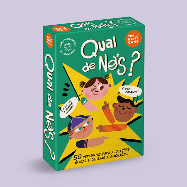 Desbloqueadores de conversa - Qual de nós? The Happy Gang - Papelaria Encantada