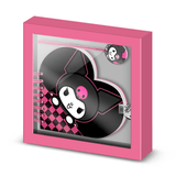 Diário coração + caneta Kuromi (hello kitty and Friends) - Papelaria Encantada
