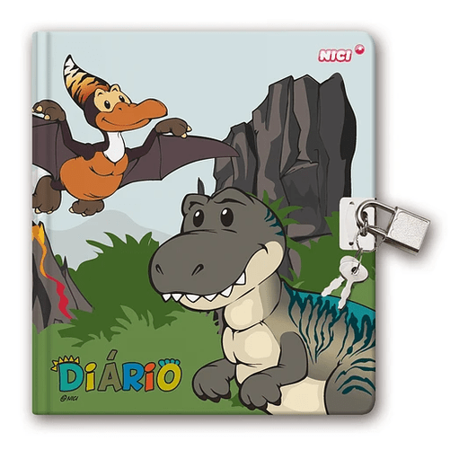 Diario Dinossauros Nici - Papelaria Encantada