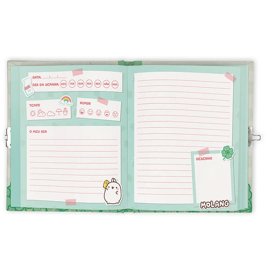 Diário Molang Nici - Papelaria Encantada