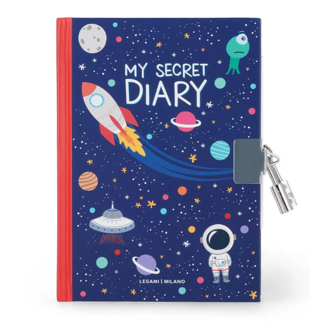 Diário Secreto com Cadeado - Meu Diário Secreto Espaço Legami - Papelaria Encantada