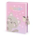 Diário Secreto com Cadeado - Meu Diário Secreto Gato Legami - Papelaria Encantada