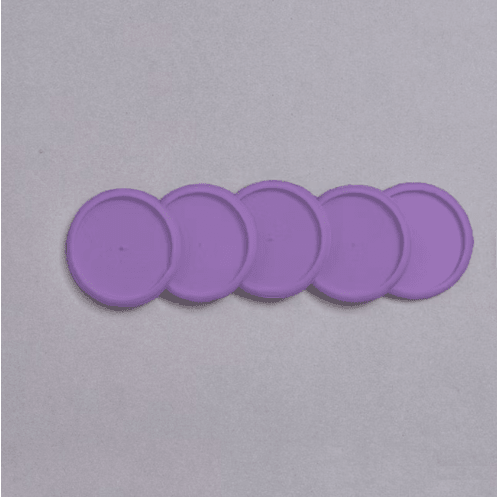 Discos e elástico G roxo do pampas para caderno inteligente - Papelaria Encantada