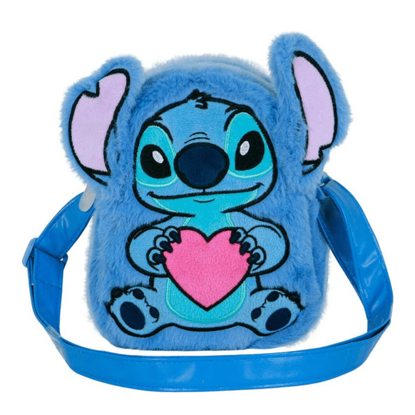 Disney Stitch Heart Plush bag - Papelaria Encantada