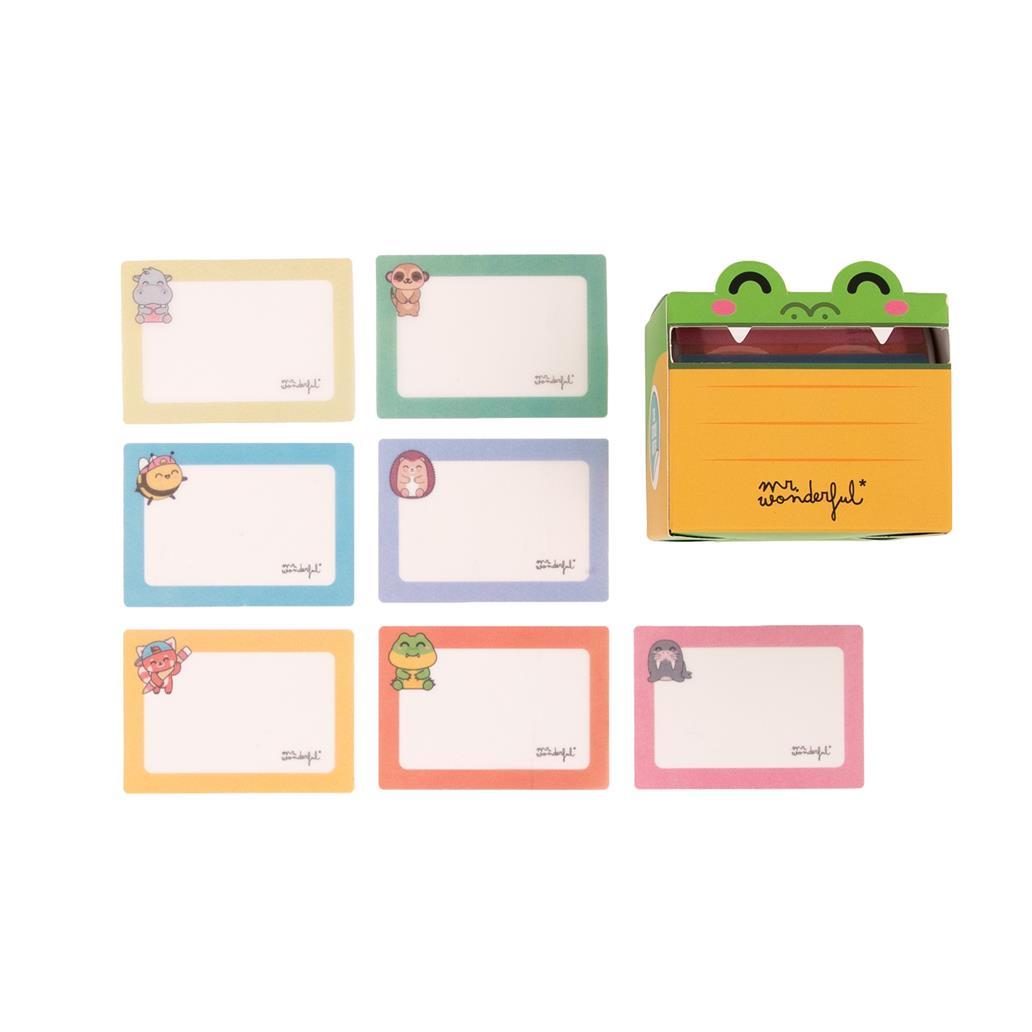 Dispensador de Notas Adesivas Transparentes Crocodilo Mr.wonderful - Papelaria Encantada