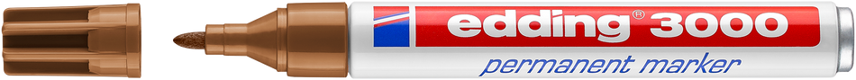 Marcador Edding 3000 Castanho Claro