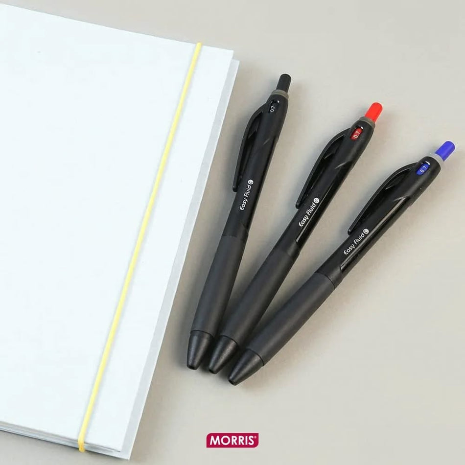 Esferográfica retrátil Easy Fluid Vermelha