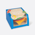 Meias Eat My Socks Cheeseburger - embalagem Hambúrguer com queijo