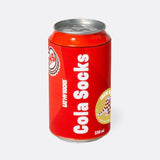 Meias Eat My Socks Cola - embalagem Lata de refrigerante de cola