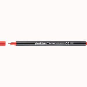 Marcador edding 1200 Colourpen Ponta Fina 1 mm — Vermelho