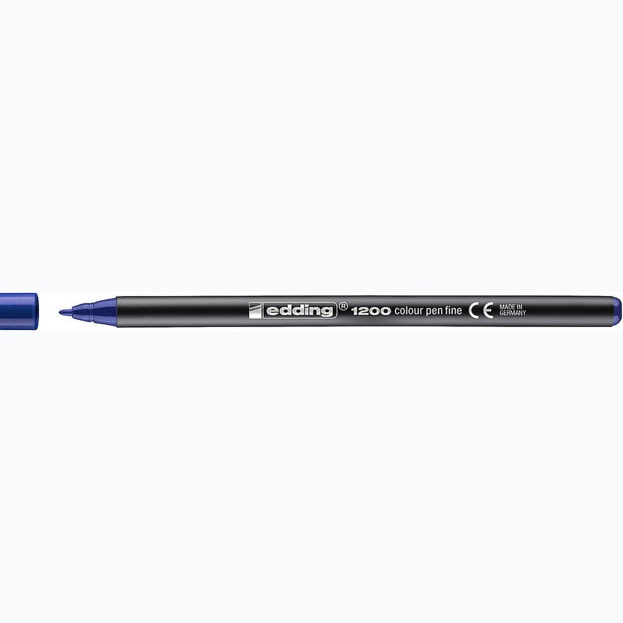Marcador edding 1200 Colourpen Ponta Fina 1 mm — Azul