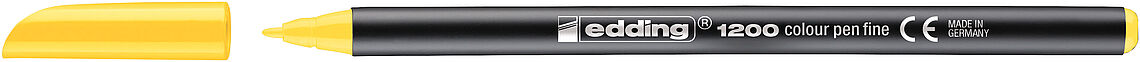 Marcador edding 1200 Colourpen Ponta Fina 1 mm — Amarelo