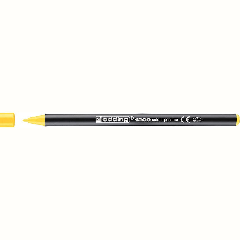 Marcador edding 1200 Colourpen Ponta Fina 1 mm — Amarelo