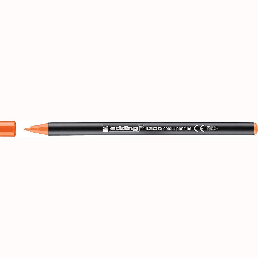 Marcador edding 1200 Colourpen Ponta Fina 1 mm — Laranja