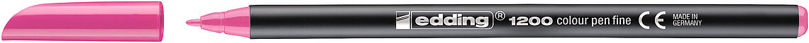 Marcador edding 1200 Colourpen Ponta Fina 1 mm — Rosa