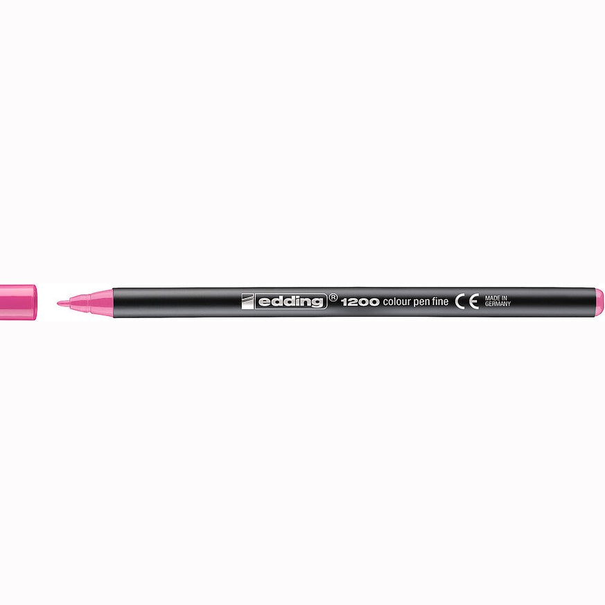 Marcador edding 1200 Colourpen Ponta Fina 1 mm — Rosa