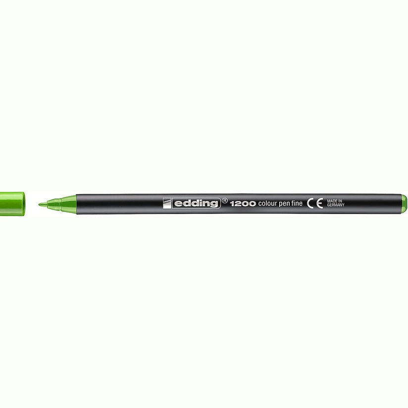 Marcador edding 1200 Colourpen Ponta Fina 1 mm — Verde claro
