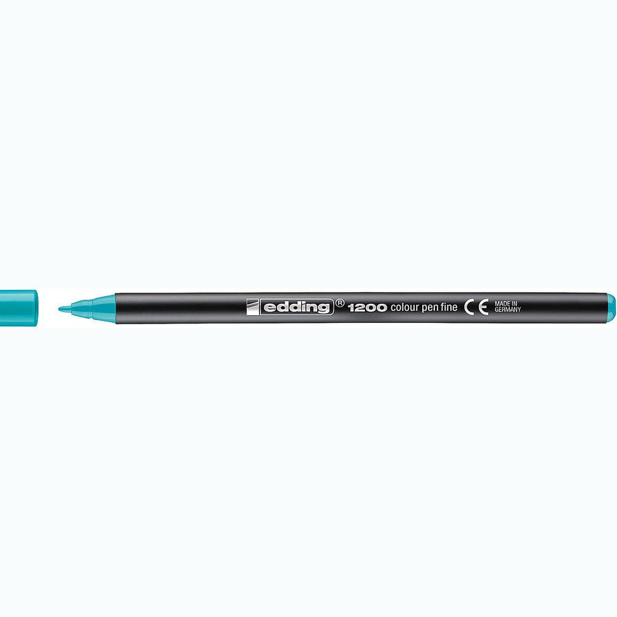 Marcador edding 1200 Colourpen Ponta Fina 1 mm — Turquesa