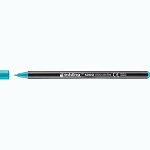 Marcador edding 1200 Colourpen Ponta Fina 1 mm — Turquesa