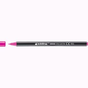 Marcador edding 1200 Colourpen Ponta Fina 1 mm — Rosa néon