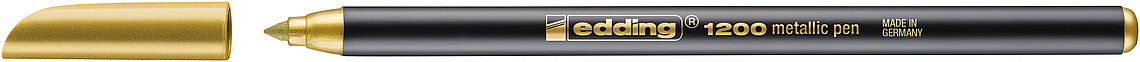 Marcador edding 1200 Metálico 1–3 mm — Dourado