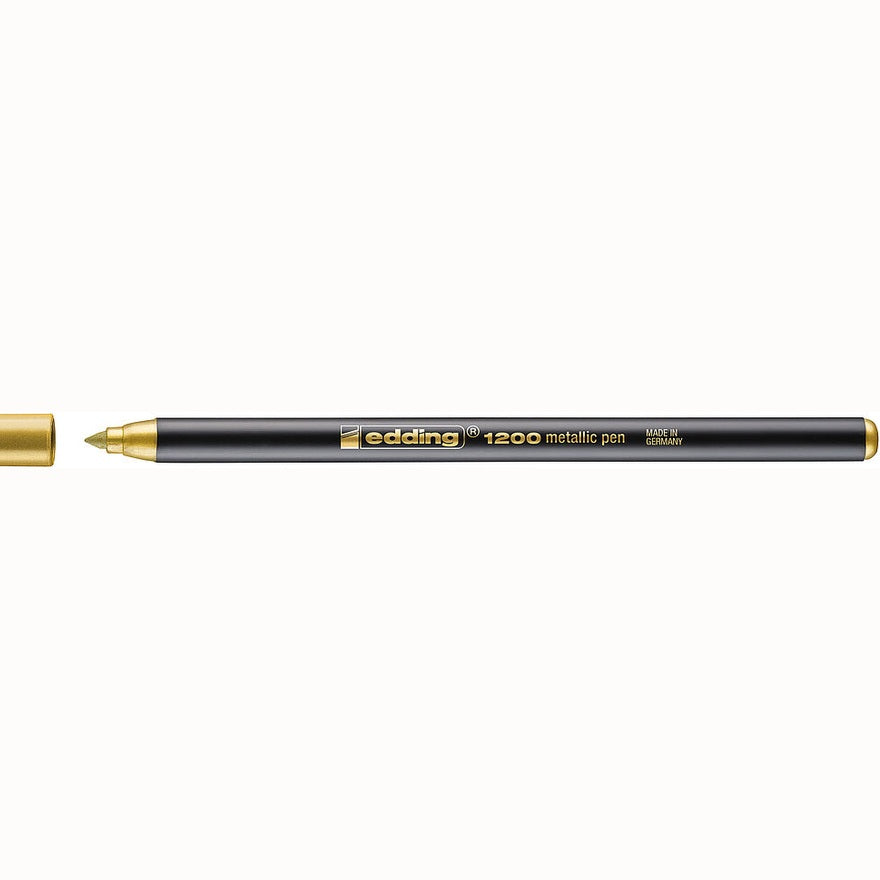 Marcador edding 1200 Metálico 1–3 mm — Dourado