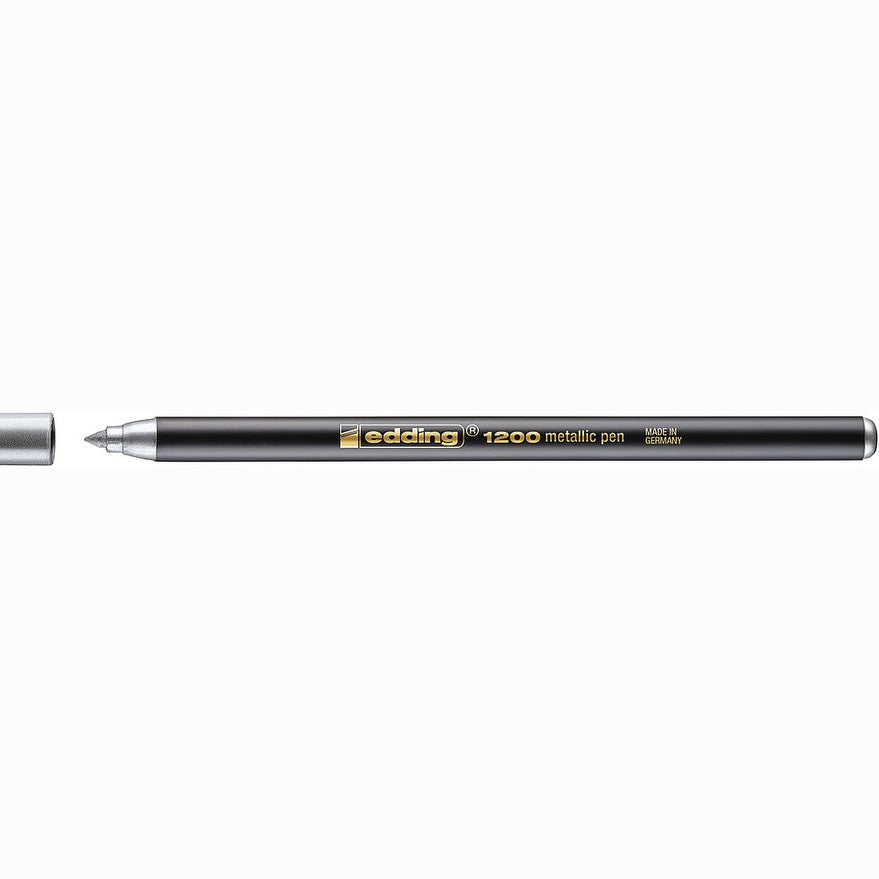 Marcador edding 1200 Metálico 1–3 mm — Prateado