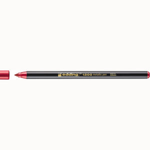 Marcador edding 1200 Metálico 1–3 mm — Vermelho metálico