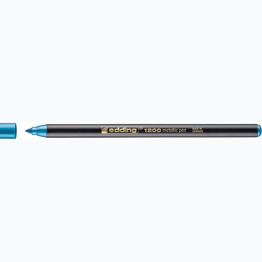 Marcador edding 1200 Metálico 1–3 mm — Azul metálico