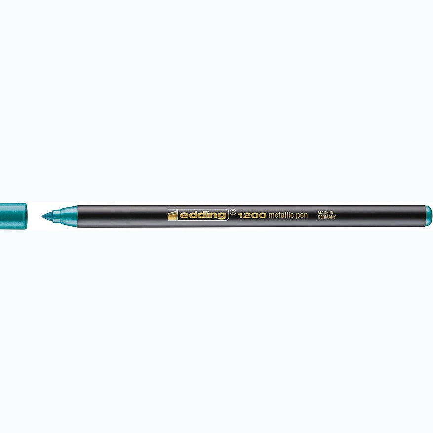Marcador edding 1200 Metálico 1–3 mm — Verde metálico